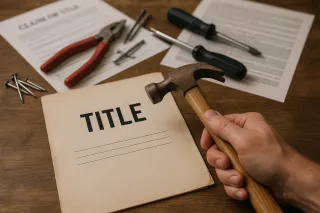 DIY Title Fixes: Why Trying to Resolve a Clouded Title Yourself Might Cost You More