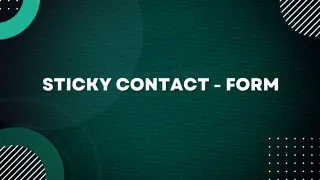 Sticky Contact - Form