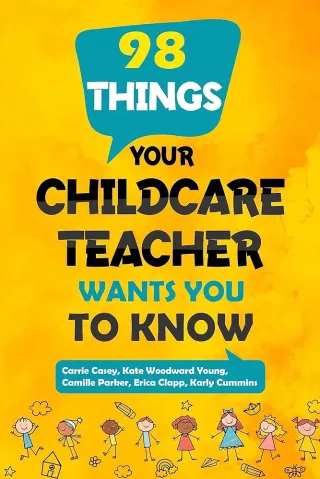 98 Things Your Childcare Teacher