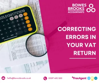 Correcting errors in your VAT return 