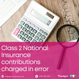 Class 2 National Insurance contributions charged in error 