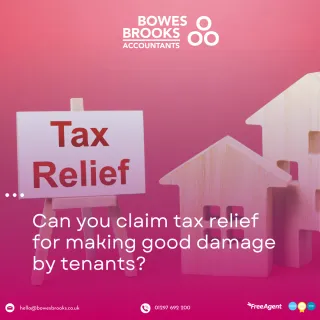 Can you claim tax relief for making good damage by tenants?