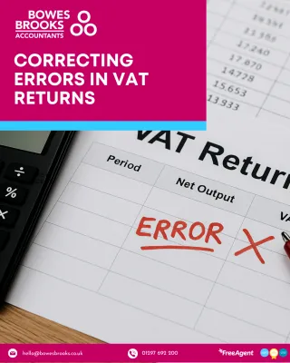 Correcting errors in VAT returns