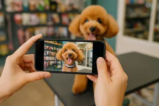 A Foto Perfeita Mora no seu Bolso: Como Tirar Fotos Incríveis para as Redes Sociais do seu Pet Shop (Usando seu Celular!)