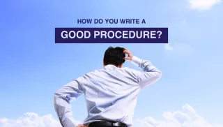 How do you write a good procedure❓❓❓