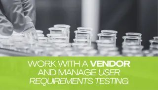 Work with a Vendor and Manage User Requirements Testing