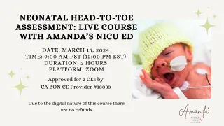 Neonatal Head to Toe Assessment