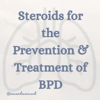 Steroids for BPD
