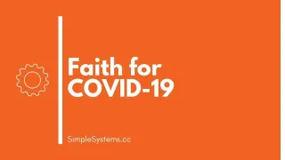 Faith for COVID-19