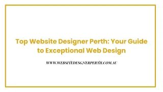Top Website Designer Perth: Your Guide to Exceptional Web Design