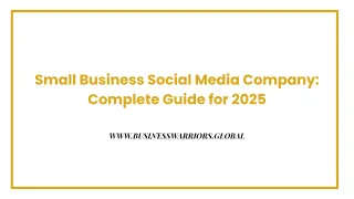 Choosing the Right Small Business Social Media Company for Success