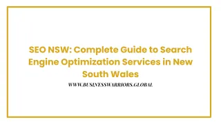 SEO NSW: Complete Guide to Search Engine Optimization Services in New South Wales