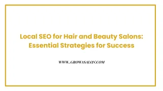 Local SEO for Hair and Beauty Salons: Essential Strategies for Success