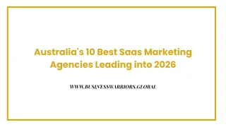 Australia's 10 Best Saas Marketing Agencies Leading into 2026