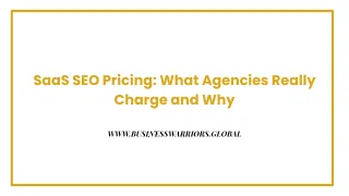 SaaS SEO Pricing: What Agencies Really Charge and Why