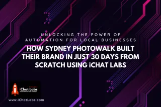 How Sydney Photowalk built their brand in just 30 days from scratch using iChat Labs