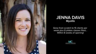 Jenna started from scratch and grew to 15 clients a week and 8 Pilates classes - in only 8 weeks!