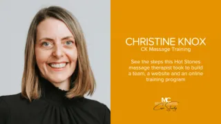 How this Hot Stones massage therapist built a team, a website and an online training program