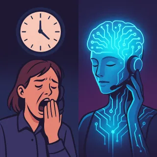 AI vs. Live Receptionist: Who Wins at 2 AM for After Hours Call Answering for Healthcare?