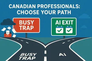Canadian Professionals Too Busy to Grow or Innovate—Is AI the Only Way Out?