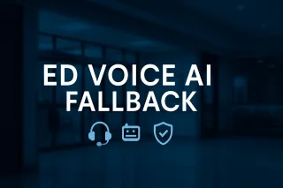 Voice AI Receptionist Support for Hospital Emergency Department: Human-First Fallback for Surge Triage & Escalation