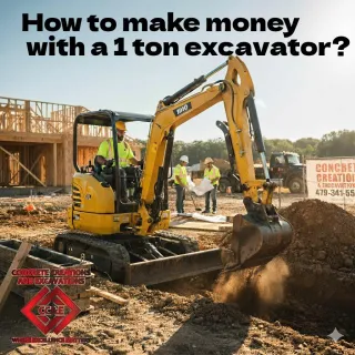 How to make money with a 1 ton excavator?