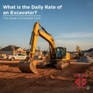 What is the daily rate of excavator?