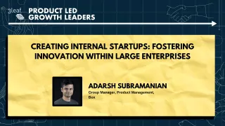 145 - Creating Internal Startups: Fostering Innovation Within Large Enterprises