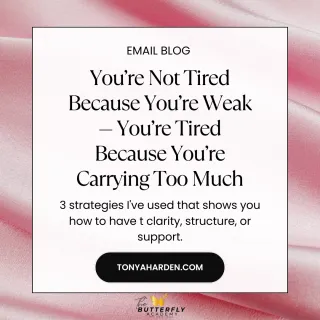 You’re Not Tired Because You’re Weak — You’re Tired Because You’re Carrying Too Much