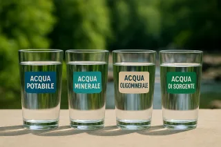 Acqua potabile, minerale, oligominerale e di sorgente: quali sono le vere differenze?