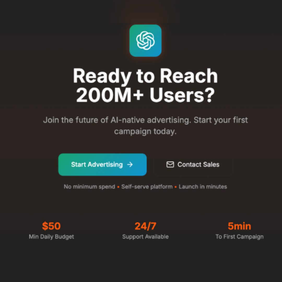 How Can I Be First to Advertise on ChatGPT?