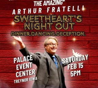 Valentine’s Sweethearts Night Out at The Palace Event Center: Dinner, Dancing, and Deception