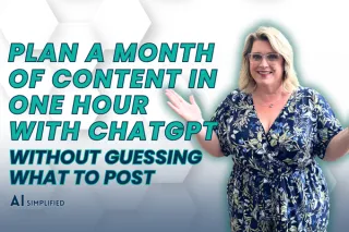 Plan a Month of Content in One Hour with ChatGPT (Without Guessing What to Post)