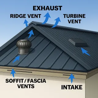 Roof Vents for Metal Roofing