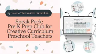 Sneak Peek: Pre-K Prep Club for Creative Curriculum Preschool Teachers