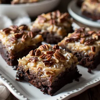 German Chocolate Brownies
