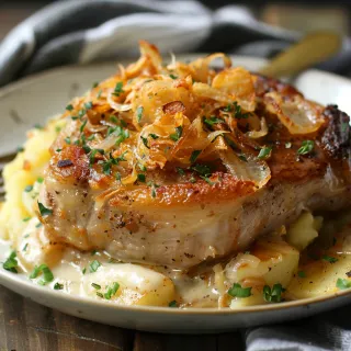 Crockpot Pork Chop Potato Dinner