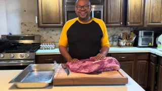 Trimming brisket - Silly Bubba Style!