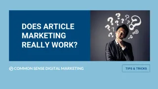 Does Article Marketing Really Work?