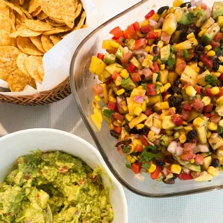 BLACK BEAN, CORN AND MANGO SALAD