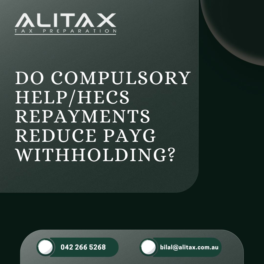 Do Compulsory HELP/HECS Repayments Reduce PAYG Withholding?