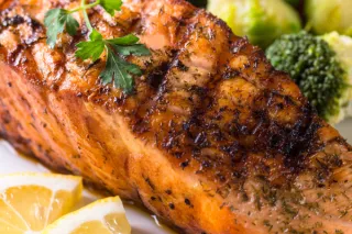 Firey Salmon Steaks