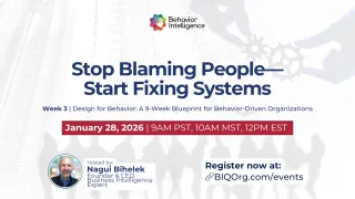 January 28, 2026 - Stop Blaming People—Start Fixing Systems