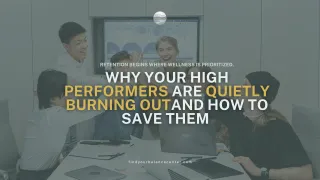 Why Your High Performers Are Quietly Burning Out And How to Save Them
