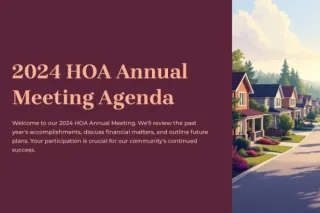 HOA Annual Meeting Recap & Survey