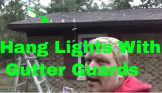 How To Install Christmas Lights On Gutters With Gutter Guards