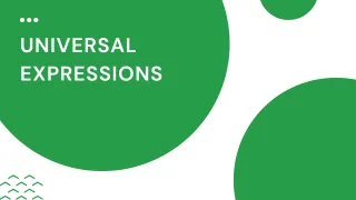Universal Expressions 
