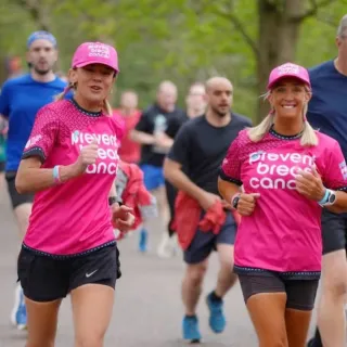 Martina & Alison Run for Prevent Breast Cancer 💕