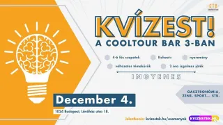 KLASSZIKUS kvízest a CoolTour Bar 3-ban | December 4. | Ingyenes