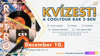 RETRO Kvízest a CoolTour Bar 2-ben | December 10. | Ingyenes